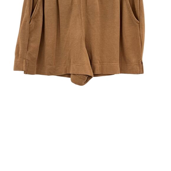 Weekend Los Angeles Tawny Lounge Shorts Pull-On Smocked Pleated Size Small - Picture 4 of 10